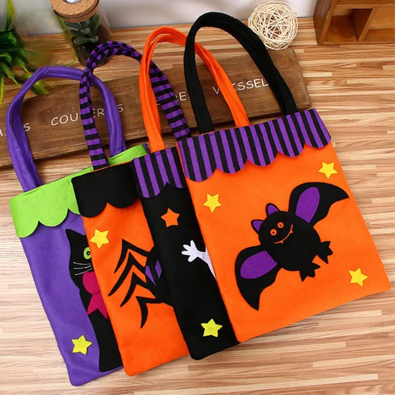 2018 Halloween Candy Bag Gift Bags Pumpkin Trick Or Treat Bags Sacks