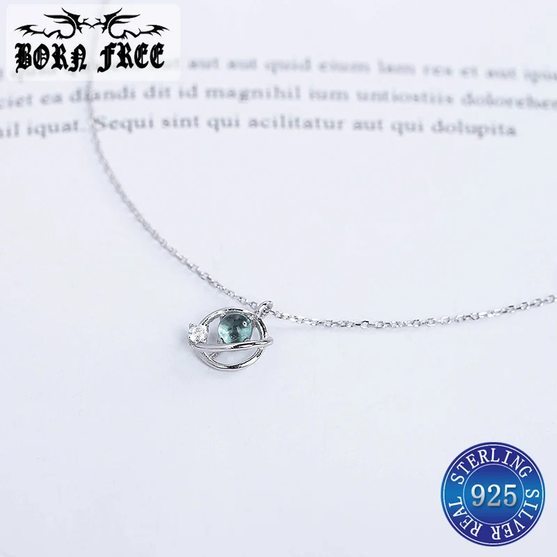 Collier femme argent pendentif планета подвеска колье ювелирные изделия collares joyeria массивное
