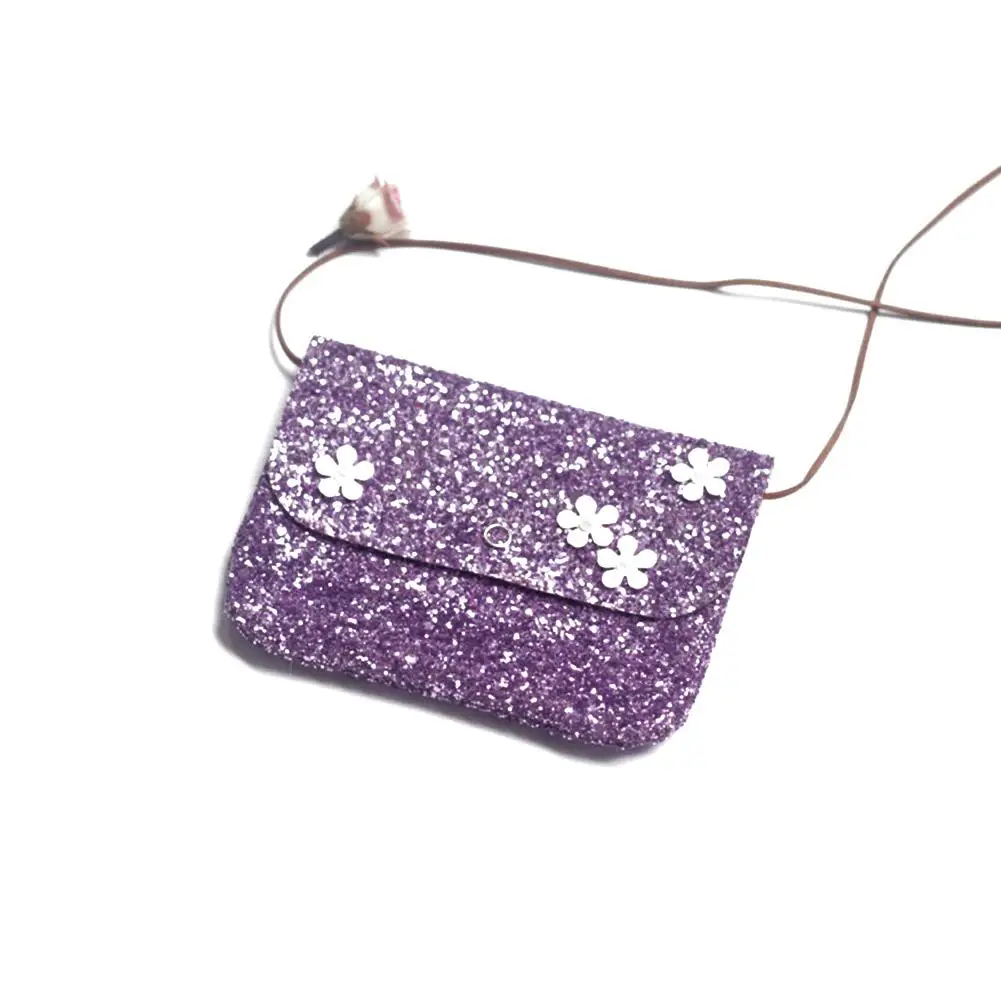 

Small Shoulder Bag Sequins Coin Purse Women Mini Wallets Crossbody Bag Girls Fashion Long String Wallet Children Money Card Pock