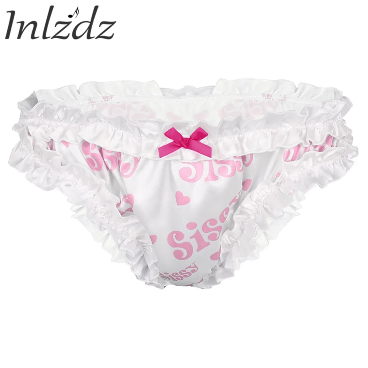 Нижнее белье мужское нижнее SISSY трусики супер рюшами гофрированные стринги трусы