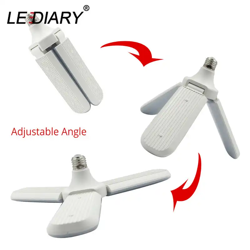 Detail Feedback Questions About Lediary 96 265v 45w E27 Led Bulb Lediary 96 265v 45w E27 Led Bulb Super Bright Foldable Fan Blade Angle Adjule Ceiling