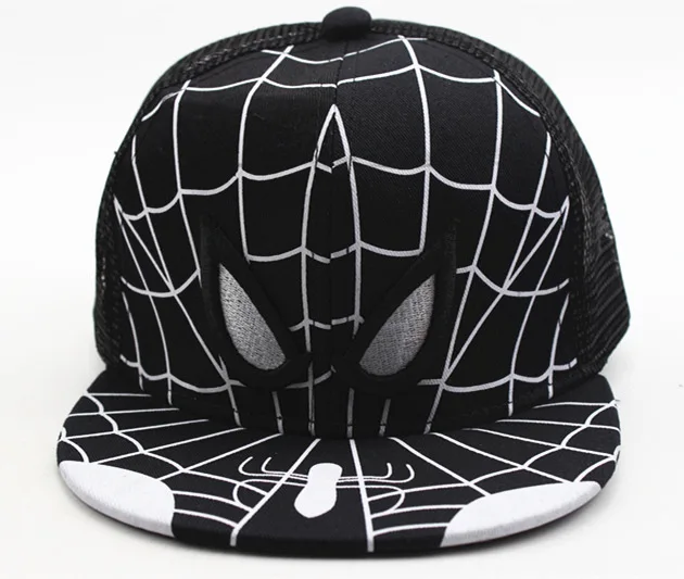 YIFEI Cartoon Kids Baseball Cap Fashion Spider-man Boys Snapback Caps Cosplay Hip Hop Baseball Cap Children Summer Hats Sun Hat