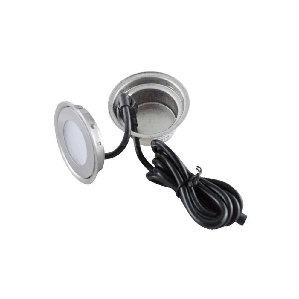Conduziu a Lâmpada Rebaixado para Caixa de Jardim com Inserção Conjunto de 10 Inoxidável Chão Dc12v Luz Piso ww cw r g b y Aço Ip67 0.5 w 8 High Quality Luzes e Iluminação