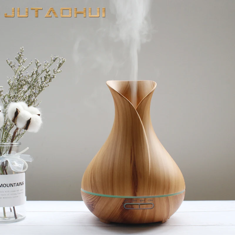 

JUTAOHUI 400ml Ultrasonic Air Humidifier Mist Maker Fogger Electric Aroma Diffuser Essential Oil Aromatherapy Household for Home