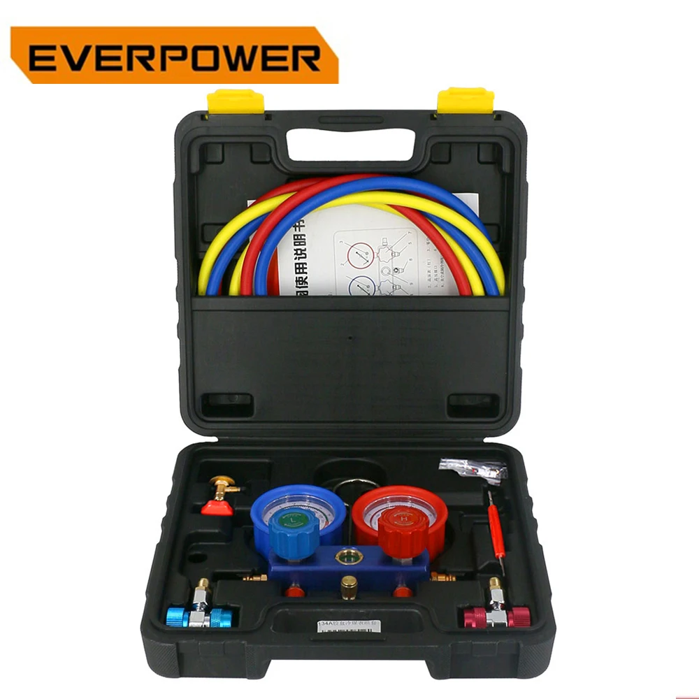 

Everpower Refrigeration Maintenance Pressure Gauge Automobile Air Conditioner Pressure Gauge Refrigeration Repair tool