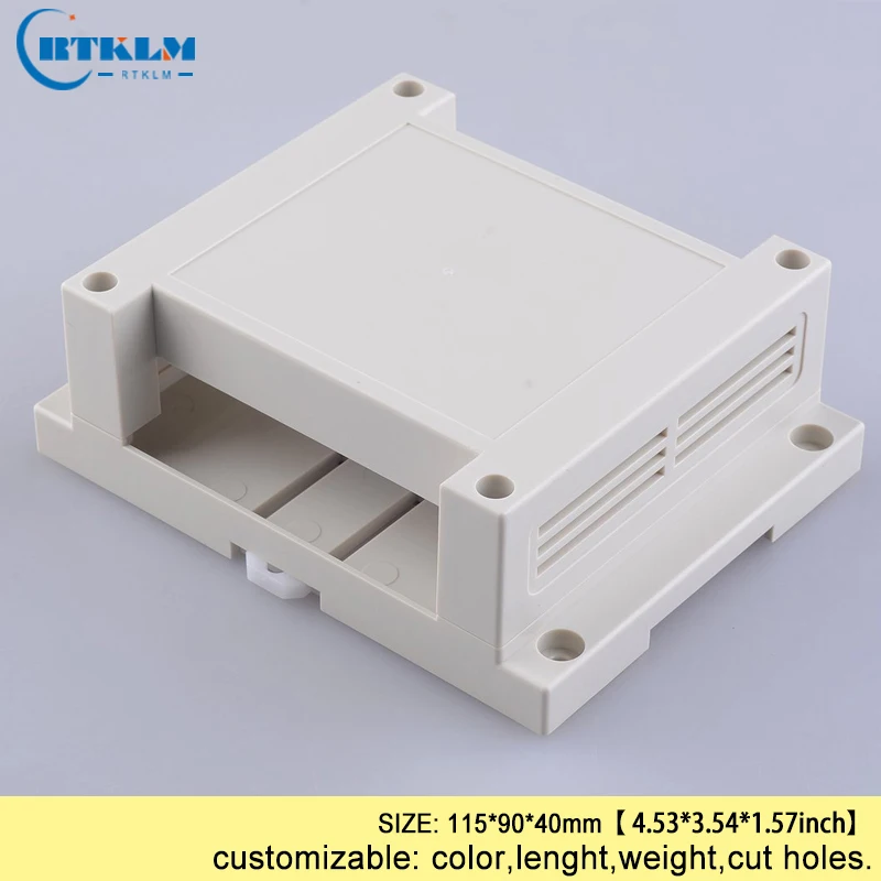

Din rail plastic enclosure ABS plastic junction box diy plastic Industrial control box plastic enclosure outlet box 115*90*40mm