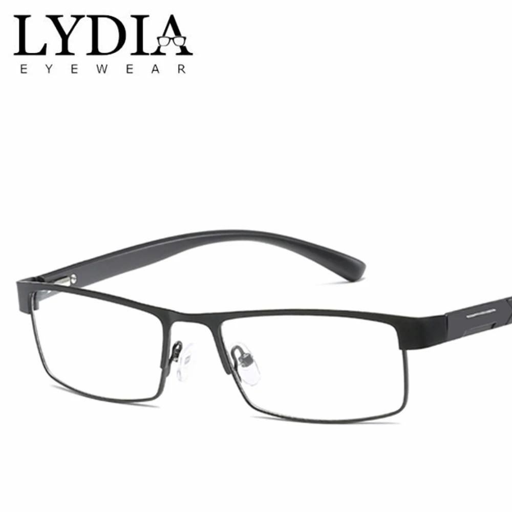 Новые брендовые высококачественные деловые очки для чтения, мужские классические очки для чтения из нержавеющей стали, модные дизайнерские очки Gafas De Lectura 070CJ - Цвет оправы: NO.1 Black