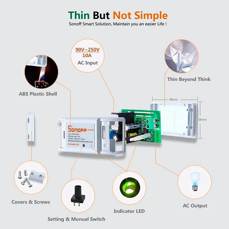 Sonoff, Original Sonoff, Wifi Smart Switch