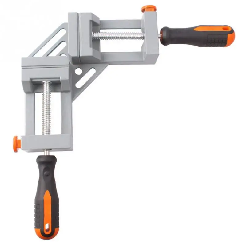 

Aluminum Double Handle 90 Degree Right Angle Clamp Angle Clamp Woodworking Frame Clip Right Angle Folder Tool #0912