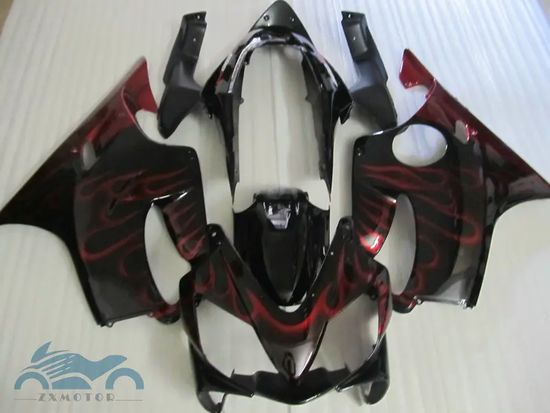 Обтекатели ABS для HONDA CBR600 F4i 04-07 CBR 600F CBR600F4I 2004-2007 красное пламя кузова мотоцикла |