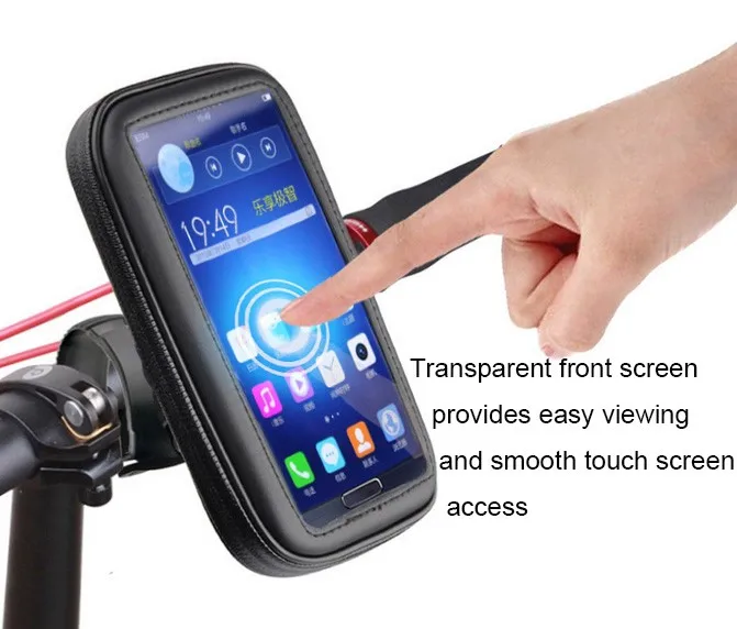 6.0" inch Big Bicycle Bike Mobile Cell Phone Waterproof Holder for Xiaomi mi5s plus/Huawei Mate 9/8/PPTV king 7/Bluboo maya max