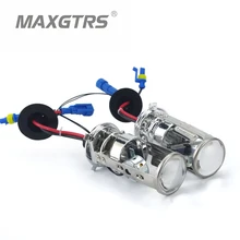 2X2018 Мини Би-ксеноновые линзы H4 би ксенон автомобиль HID проектор Объектив фары быстро яркий для универсальный автомобиль грузовик H4 Hi low