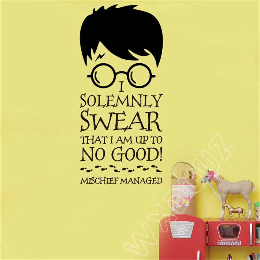 WXDUUZ Harry Potter I Vinyl Wall Decal Home Decor Quotes Removable Wall