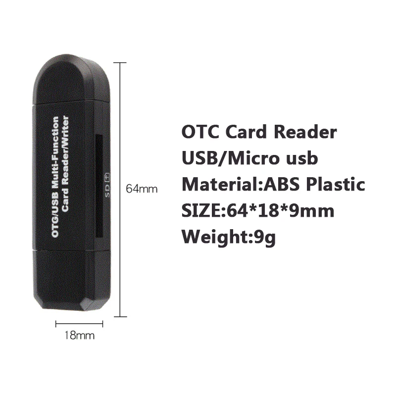 2 в 1 Micro USB адаптер 2,0 карта SD TF OTG флэш-памяти Card Reader внешний Портативный Cloner разъем адаптера для телефона ПК Mac