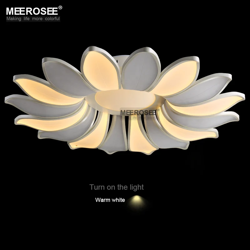 white flower light fixture