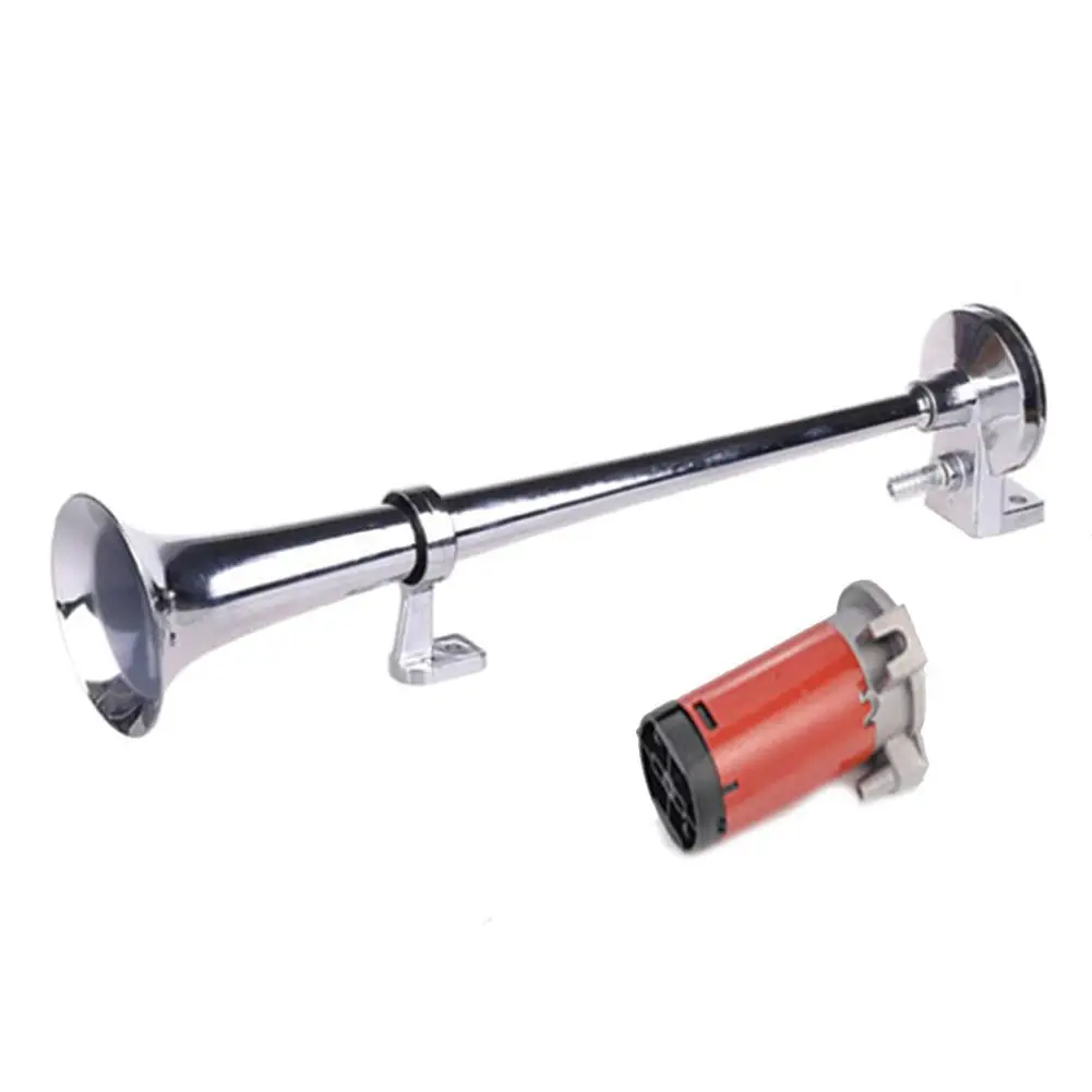 

Universal 17 Inch 150DB Loud Car Air Horn 12V 180 Hertz Single Trumpet Compressor Bocina for Trucks Cars Automobiles