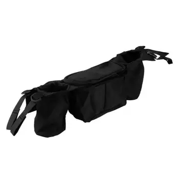 

Baby Stroller Organizer Bag Safe Console Tray Pram Hanging Bags Stroller Armrests Bottle Cup Bags Kids Baby Stroller Accessories