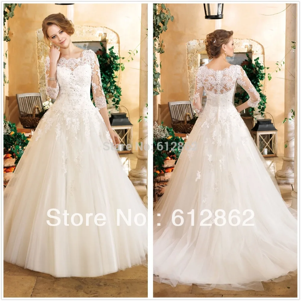 Sleeves Wedding Dresses V Inspirational 3 4 Sleeve Wedding Dress