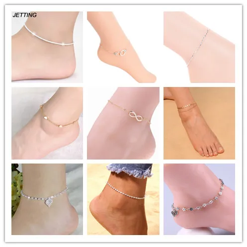 

1 PC Simple Fine Sexy Anklet Bracelet Anklet Foot Jewelry Ankle Bracelet For Female and Male Fashion High Quality