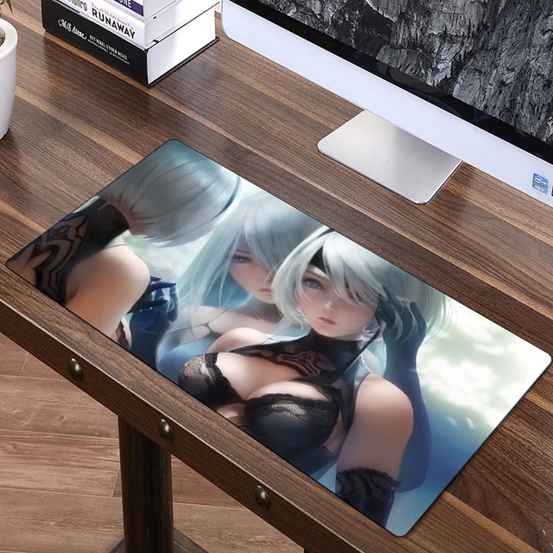 SIANCS 70x30 سنتيمتر لوحة الماوس مثير أنيمي سرعة الألعاب ألعاب NieR الباردون YoRHa ماوس الفأر ل مكتب PC مكتب للحاسوب شخصي الحصير