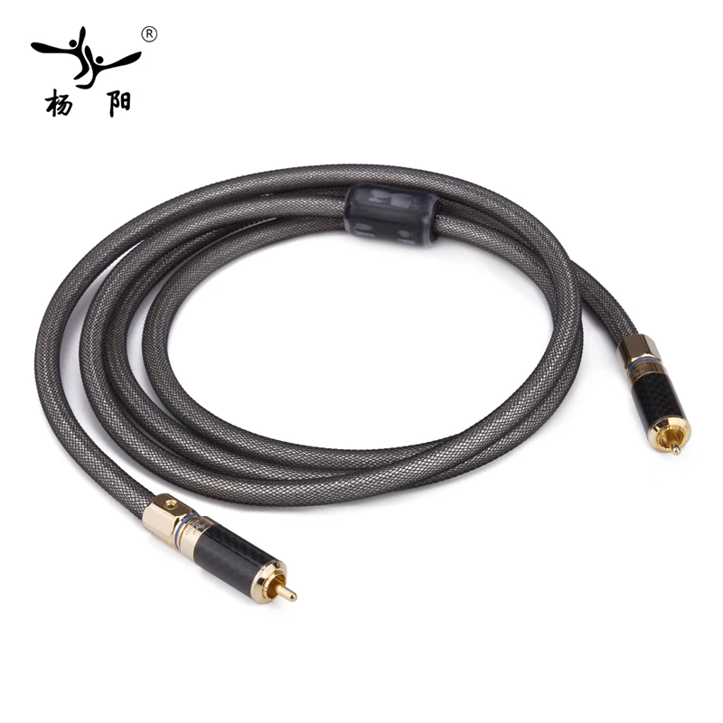 YYAUDIO Silver Plated Hifi Digital Coaxial Cable High Performance 75ohm