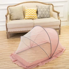 0-3 лет Детская надкроватная москитная сетка детские аксессуары Портативная Складная для детской комнаты москитная сетка детская кроватка для улицы сетка