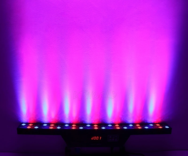 4 шт./лот светодио дный светодиодный настенный умывальник 54 Вт 3 RGBW DMX512 сценический эффект Освещение хорошо для рождественских украшений DJ