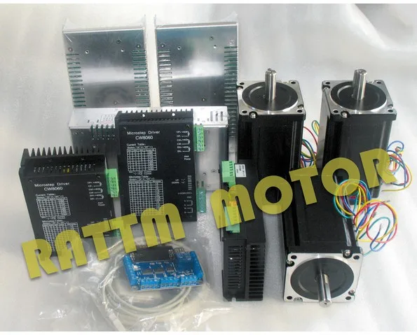 Из ЕС/Бесплатная НДС 3 оси NEMA34 шаговый мотор 1600oz in набор контроллеров CNC для