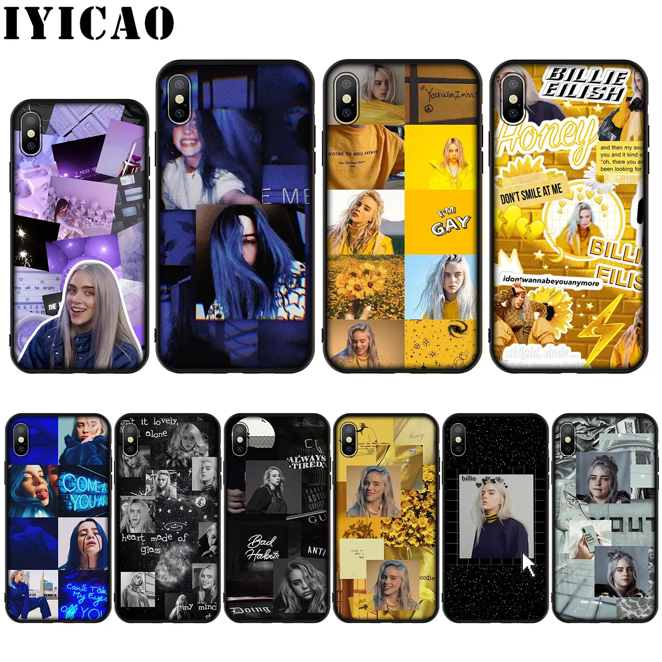Милый силиконовый мягкий чехол Billie Eilish Khalid для iPhone 11 Pro Max XR X XS 8 7 6 6S Plus 5 5S SE |