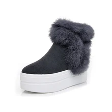 Женские зимние ботинки; коллекция года; зимние женские ботильоны из натуральной кожи; обувь на толстой массивной подошве; женские зимние ботинки; теплые зимние ботинки