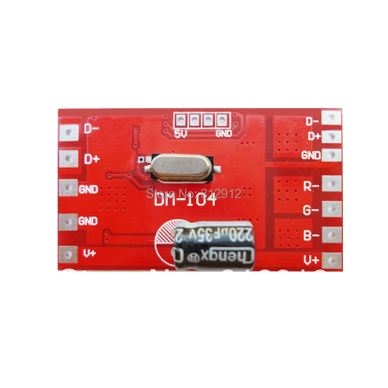 DM 104 3 канальный RGB dmx декодер постоянного напряжения DC12 24V вход макс. 4А * выход|dmx