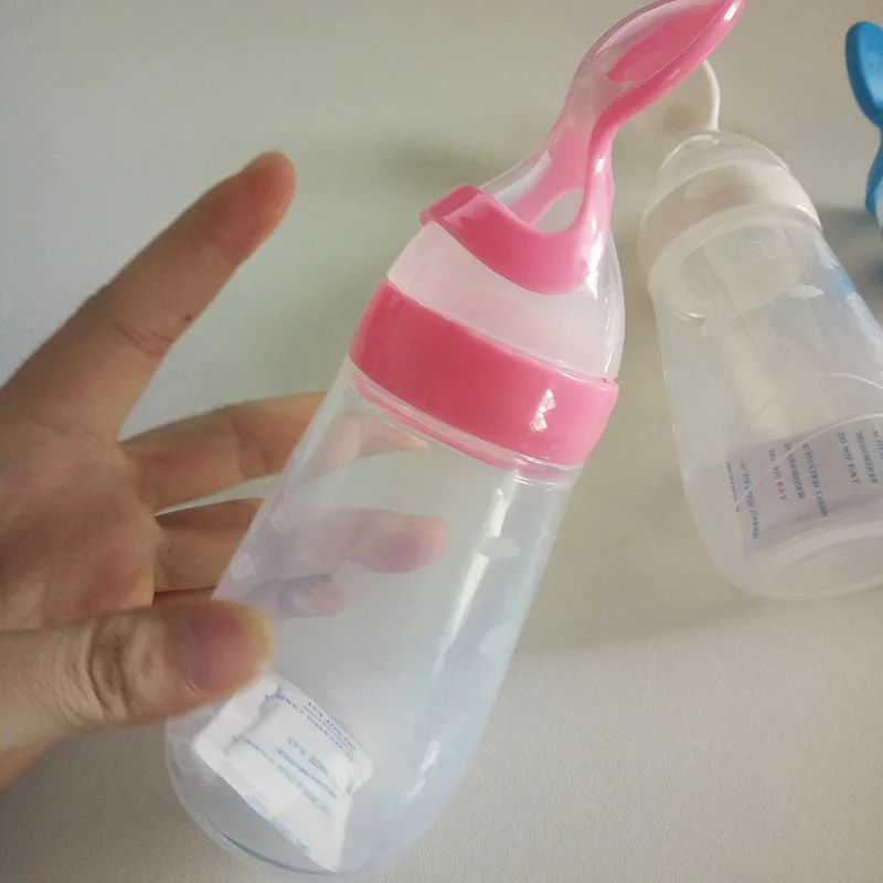 Детская силиконовая кормушка 125 мл|feeding spoon|spoon bottlecereal feeding bottle |