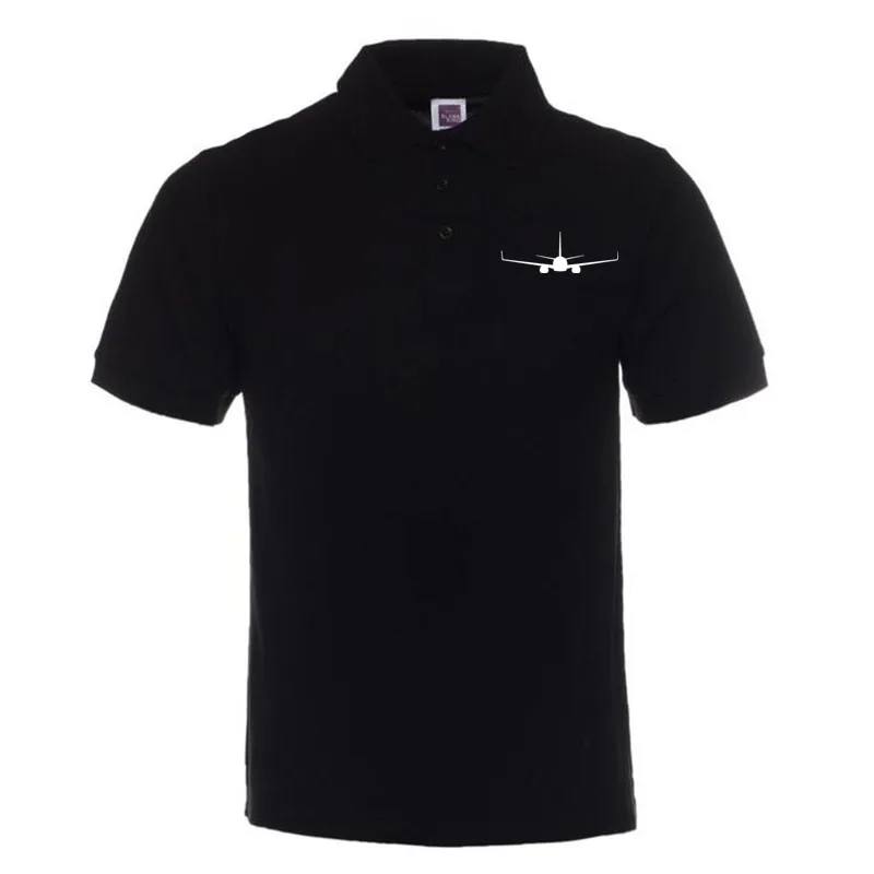 

XQXON-fashion casual boeing 737-800 print man polo shirt 2018 summer new men cotton Polo Shirts P8