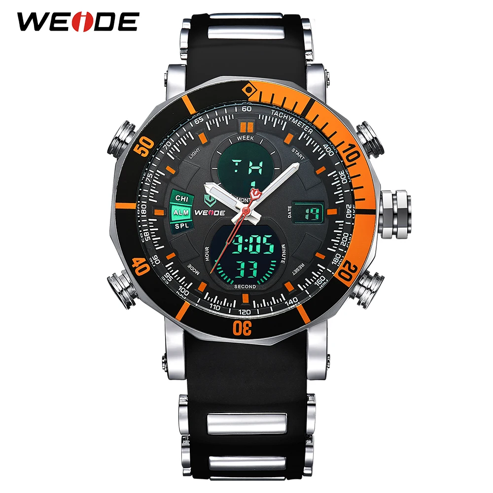 

WEIDE 2018 Military Sport Watch Men Top Brand Luxury Digital Quartz Wrist Watch Waterproof Male Clock For Man Relogio Masculino