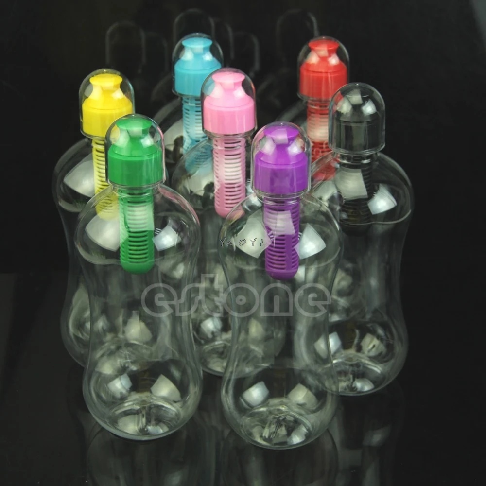

550ML Water Bobble Hydration Filter Bottle Outdoor Hiking Gym Filtered Drinking