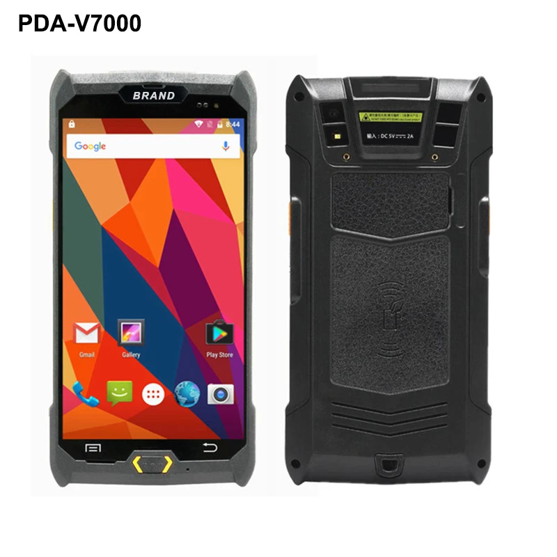 Портативный КПК V7000 4G/3G/2G Android 6 0 POS терминал сенсорный экран 1D/2D считыватель