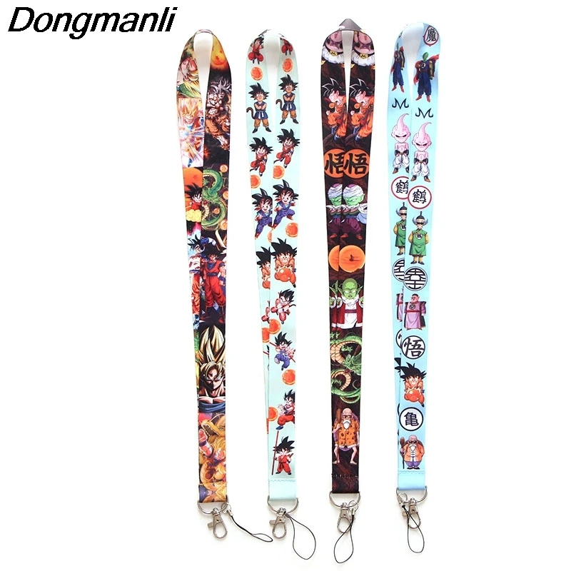 

P2822 Dongmanli wholesale 24pcs/lot DRAGON BALL Z Lanyard Badge ID Lanyards/ Mobile Phone Rope/ Key Lanyard keychain for key