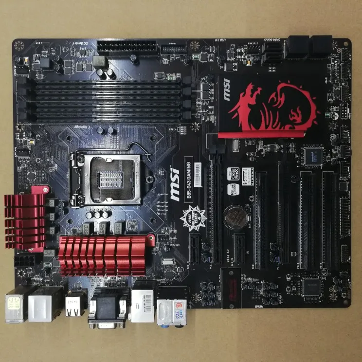 MSI B85-G43 игровая оригинальная материнская плата DDR3 LGA 1150 USB2.0 USB3.0 DVI HDMI VGA 32GB B85 б/у настольная материнская плата