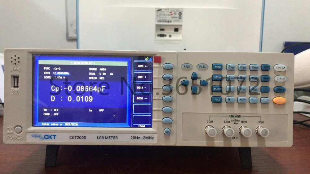 CKT2000 Precision Digital LCR Meter Capacitance Meter with 20Hz 2MHz