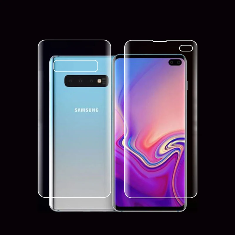 

CCDZ Front Back Ultra-thin Clear Full Cover Soft Hydrogel Film For Samsung Galaxy S10 E S10 Plus Screen Protector Soft Film