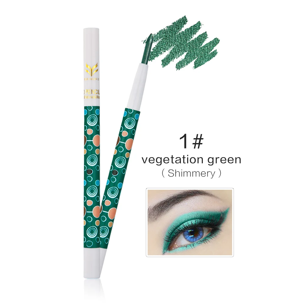 10 Colors Highlighter Glitter Eye Shadow Eyeliner Pen makeup durable