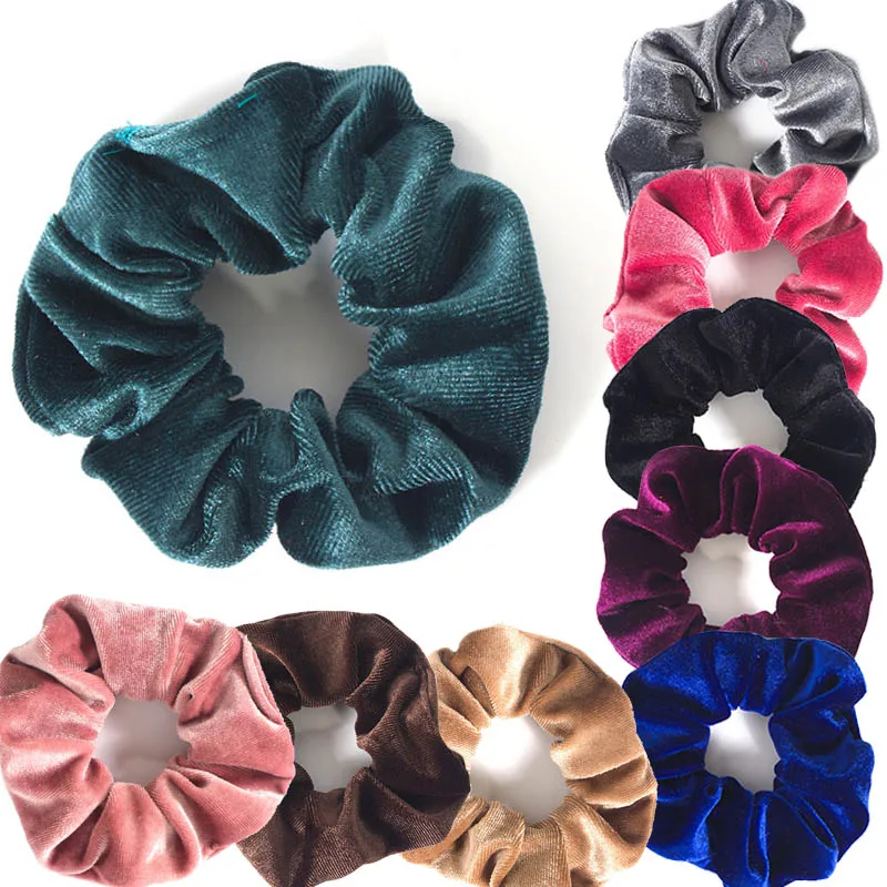 

New Velvet Scrunchie Women Girls Elastic Hair Rubber Bands Accessories Gum For Women Tie Hair Ring Rope Ponytail Holder