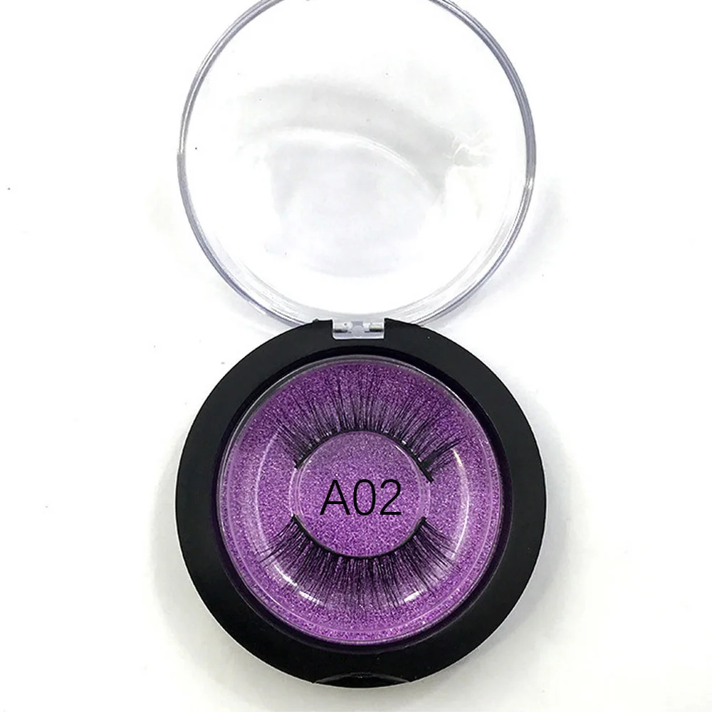 Сделать логотип бесплатно для 50 шт 3D норки накладные ресницы ручная работа настоящая норка мягкая Роскошная макияж глаз - Цвет: A02