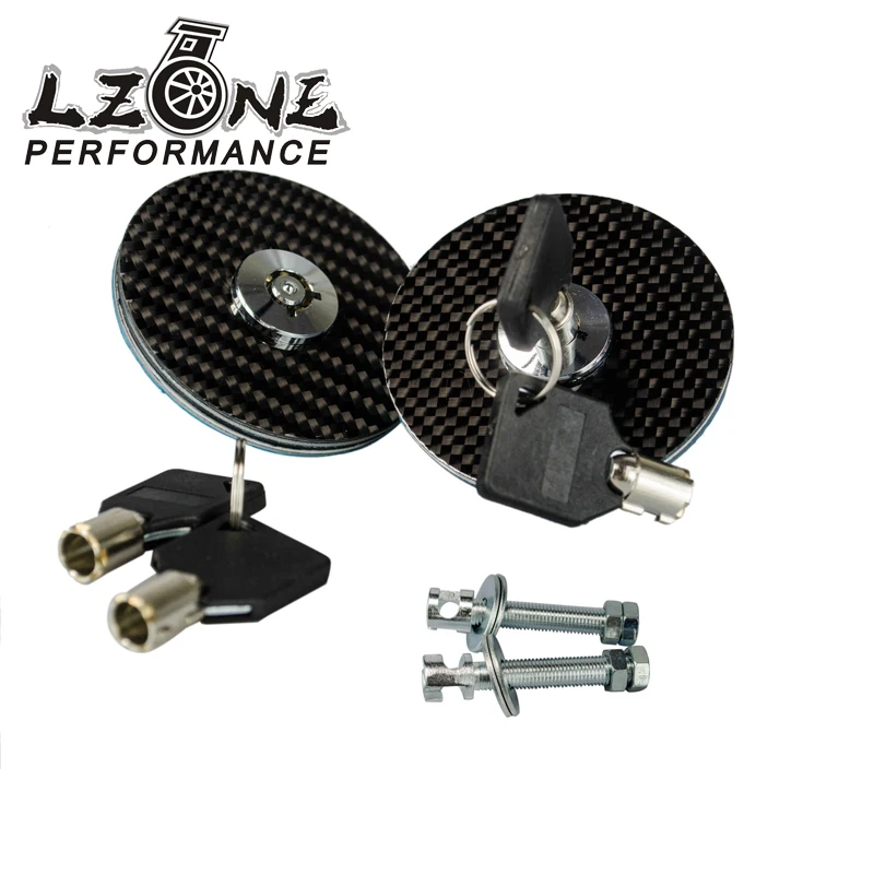 

LZONE - Carbon Fiber Racing Engine Bonnet Flush Plus With Key Hood Pin Latch Kit JR-HPL41CF