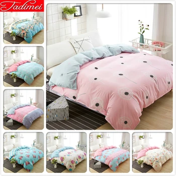 

1 Piece Duvet Cover Pink Adult Kids Child Soft Cotton Quilt Comforter Bedding Bag Single Queen King Size 150x200 180x220 220x240