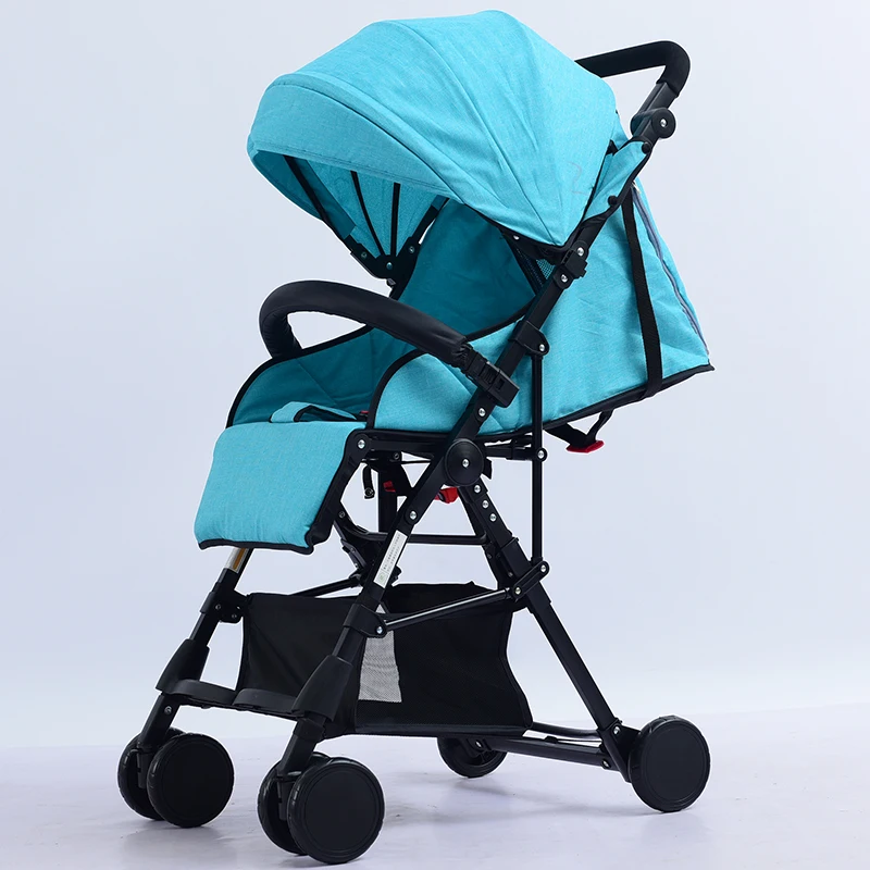 

2018 new multi-functional high landscape folding baby stroller for four seasons suitable for 0-4 years old to use, can sit on a