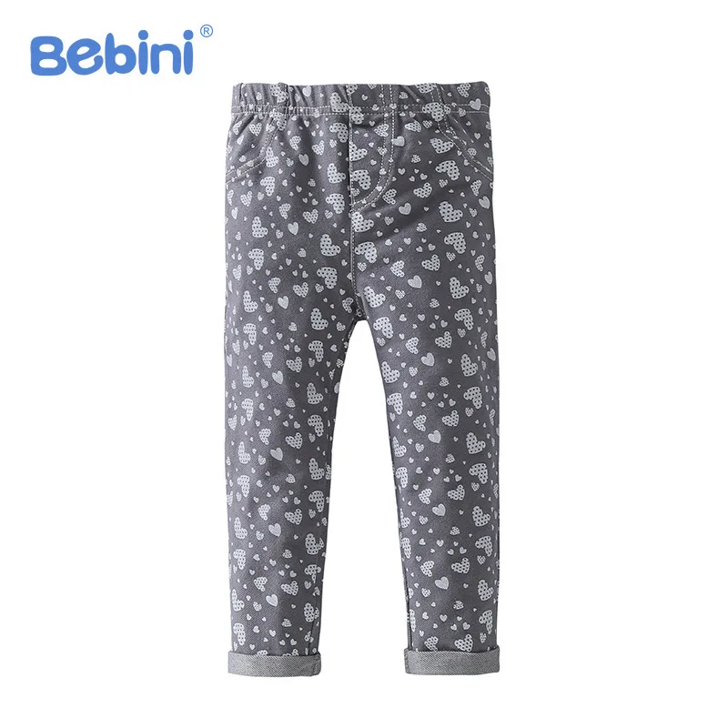 Bebini quality Baby girl Stretch pants infant girl casual pants toddler