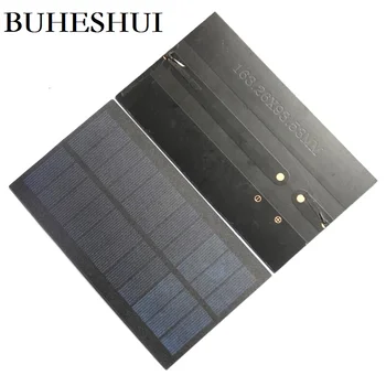 

BUHESHUI 10pcs Free Shipping 1.8W 5.5V Solar Cell Module Polycrystalline PET Solar Panel DIY Solar Charger Light Education Kits
