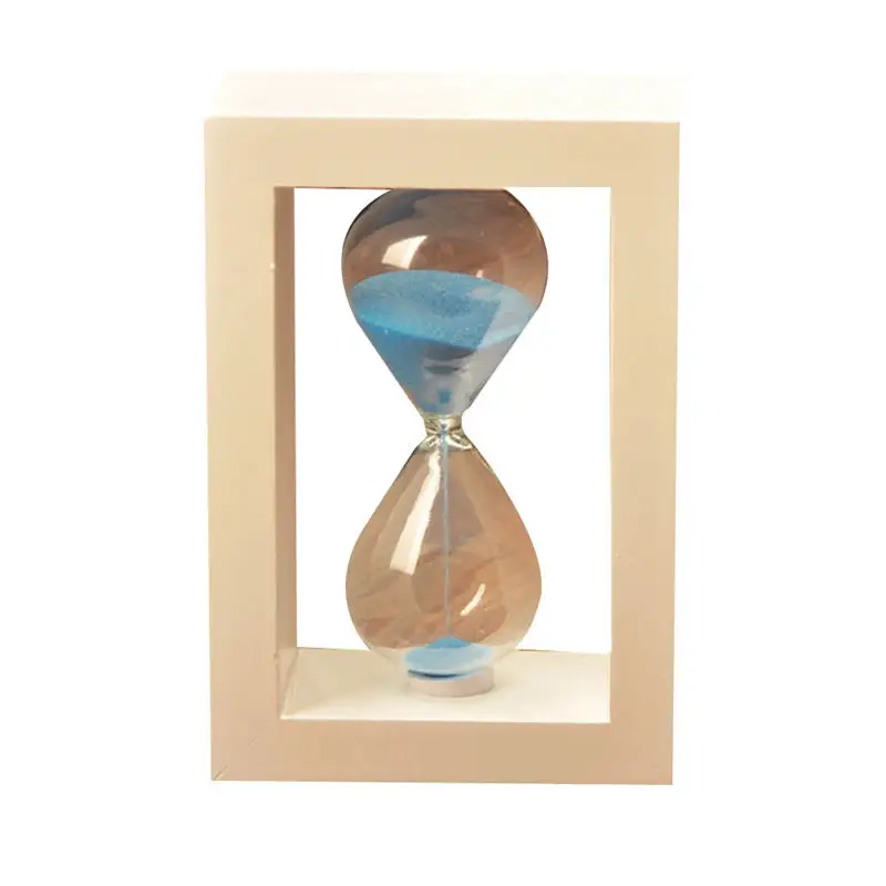 10 минут стекло час стекло песок таймер-часы домашний стол Декор Розовый Синий Зеленый песок таймер украшение с деревянной рамкой