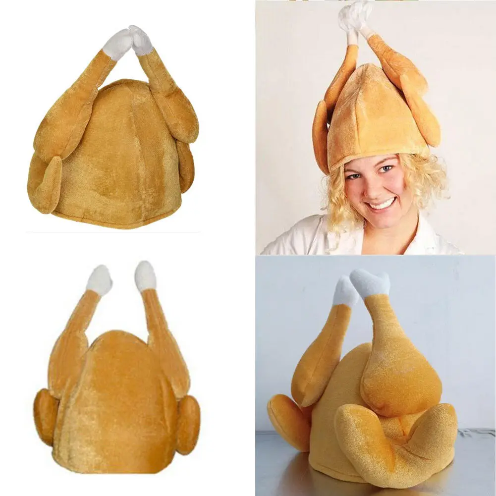 plush turkey hat